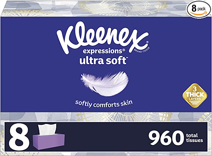 Kleenex Expressions Ultra Soft Facial Tissues, Soft Facial Tissue