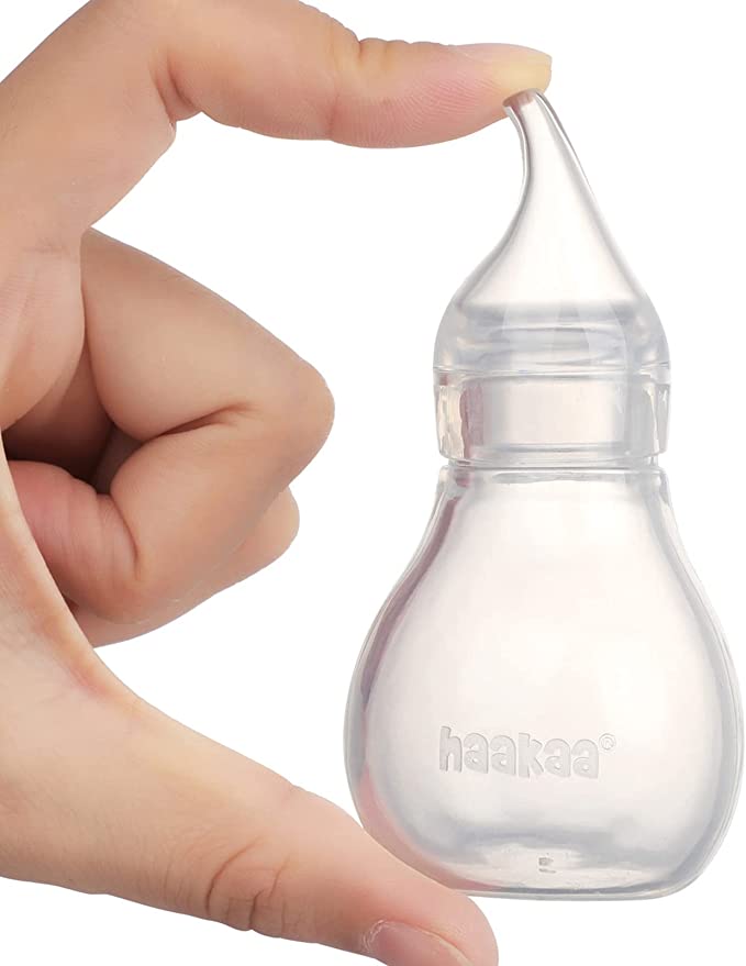 haakaa Silicone Baby Nasal Aspirator| Safe Baby Nose Cleaner