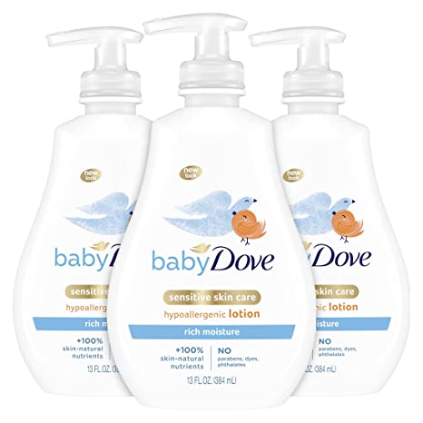 Baby Dove Lotion, Rich Moisture, 13 Ounce (Pack of 3)