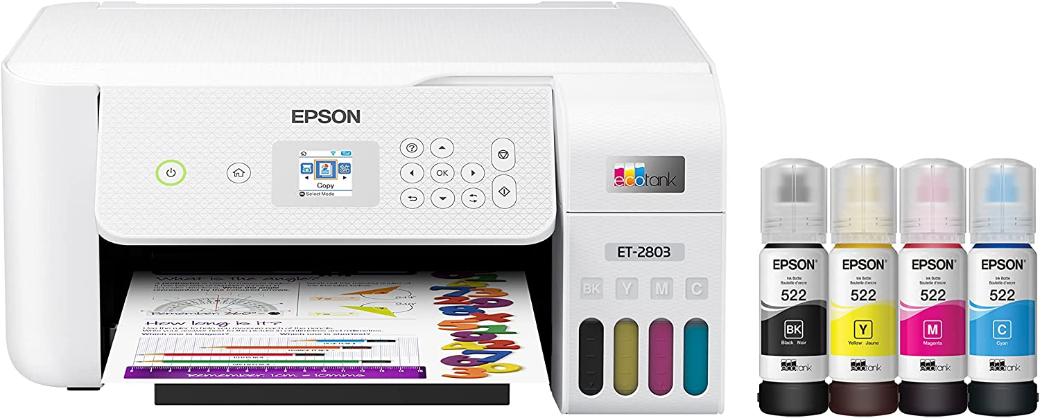 Epson EcoTank ET-2803 Wireless Color All-in-One Cartridge