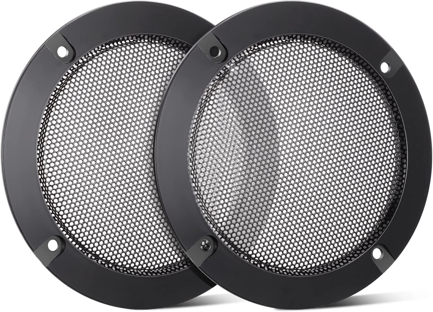 Facmogu 2PCS 4in Black Round Speaker Grills Cover