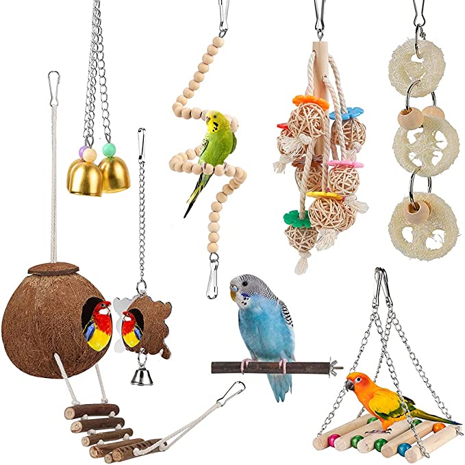 Toys for Bird Parakeet Toy Bird Perch Bird Cage Hammock 