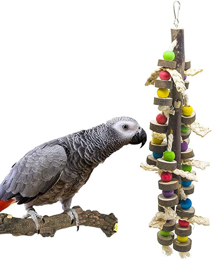 EBaokuup Wood Bird Chewing Toys