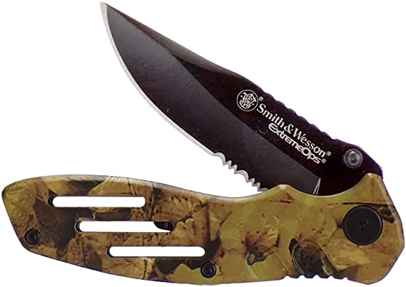 Smith & Wesson Extreme Ops SWA24S S.S. Folding Knife Tactical Knife