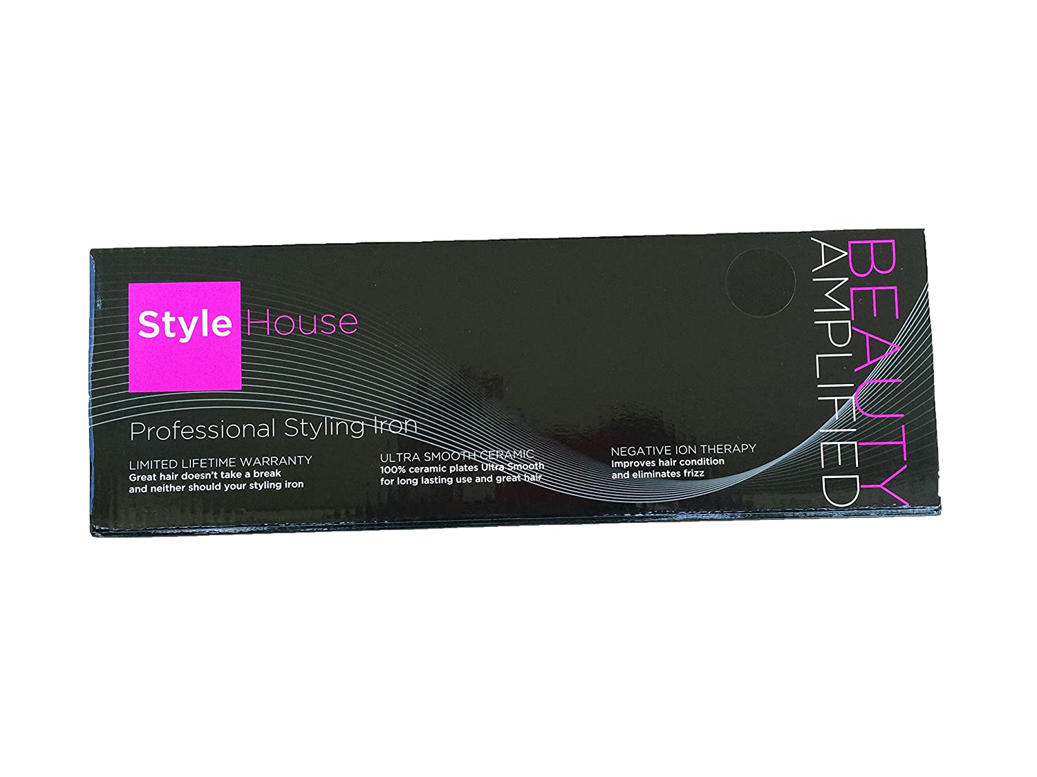 Style House 1645618 Professional Styling Iron (Black) 