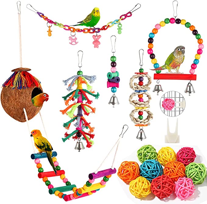 Bird Toys 17 Pcs 