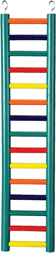 Prevue Pet Products 15-Rung Multi-Color Wood Bird Ladder