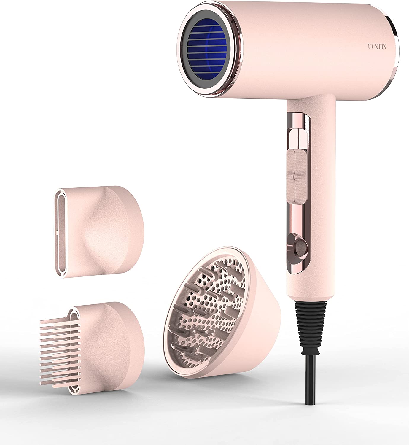 FUNTIN Hair Dryer, Blow Dryer with Diffuser 2023 Updated 1800w