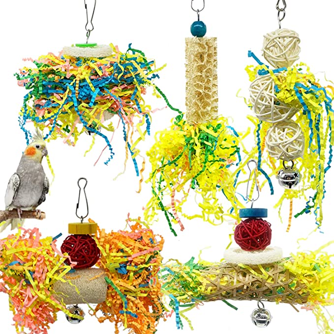 EBaokuup Bird Parrots Shredding Toys 