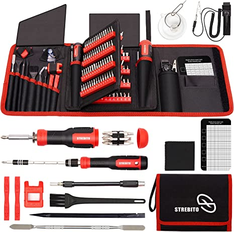 STREBITO Precision Screwdriver Set 191-Piece Multi-Bit Screwdriver 