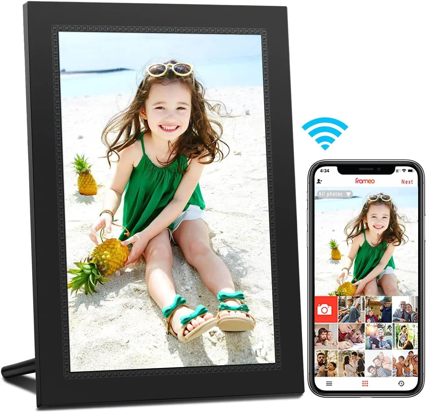 Frameo Digital Photo Frame 10.1 inch WiFi Digital Picture Frame