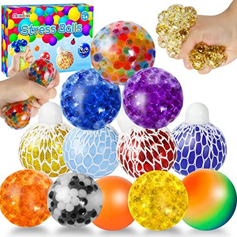 Max Fun 12 Pack Sensory Stress Balls Set Fidget Toys 