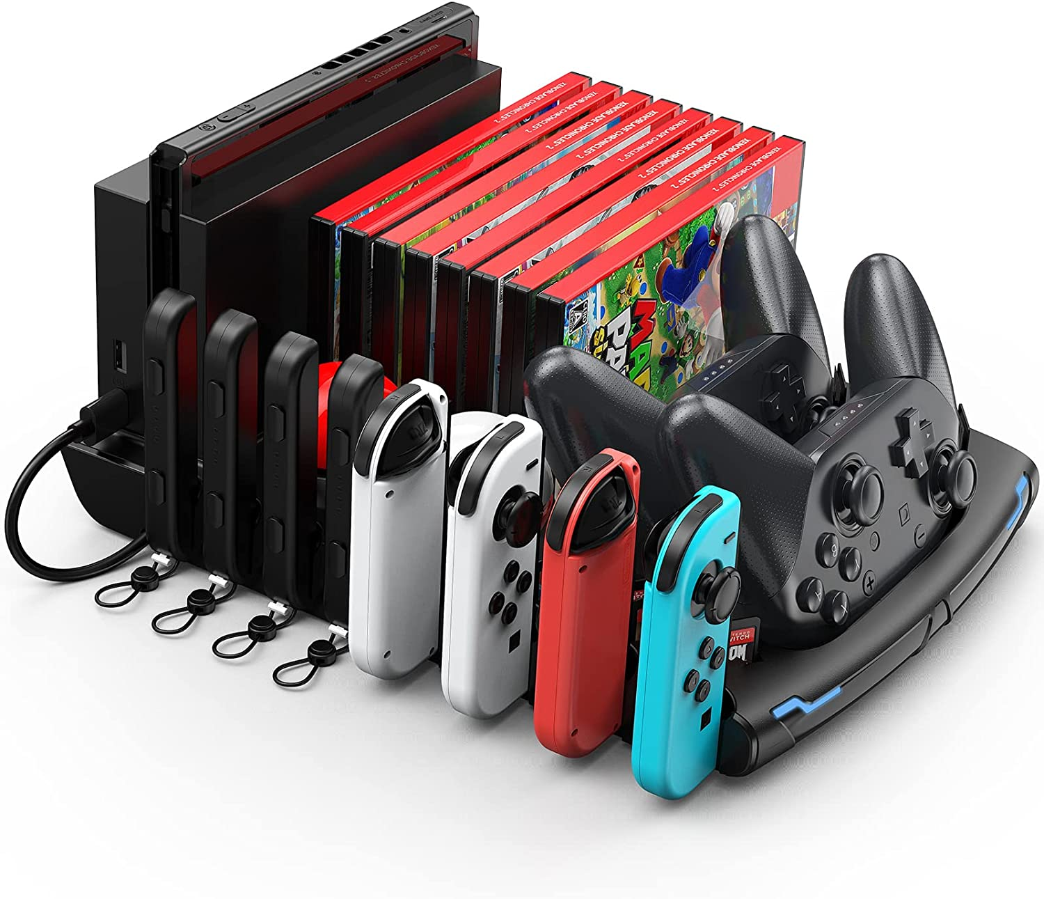 Keten Switch Accessories Organizer Station, Controller & J-Cons Charger