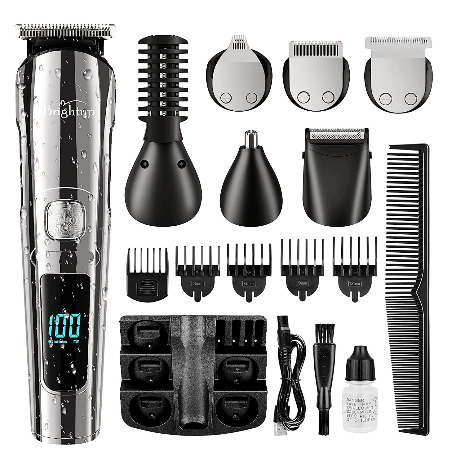 Brightup Beard Trimmer for Men, Hair Clippers & Hair Trimmer