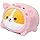 AIXINI Cute Pig Corgi Plush Pillow 8” Piggy Shiba Inu Stuffed Animal, Soft Kawaii Corgi with Pig Outfit Costume, Hugging Plush Squishy Pillow Toy Gift